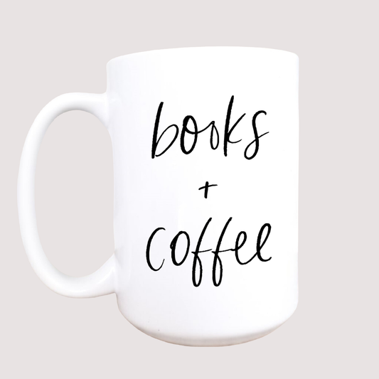 Books and coffee mug, book lover mug, coffee mug, books