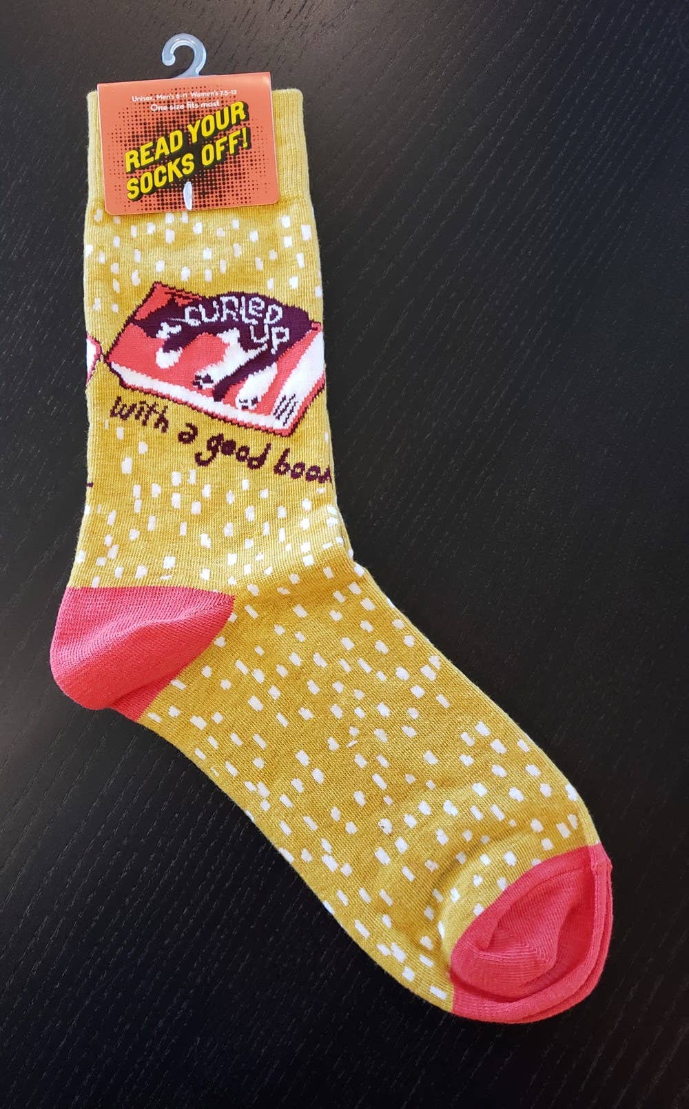 Curled Up With a Good Book Socks (LoveLit Book Theme)