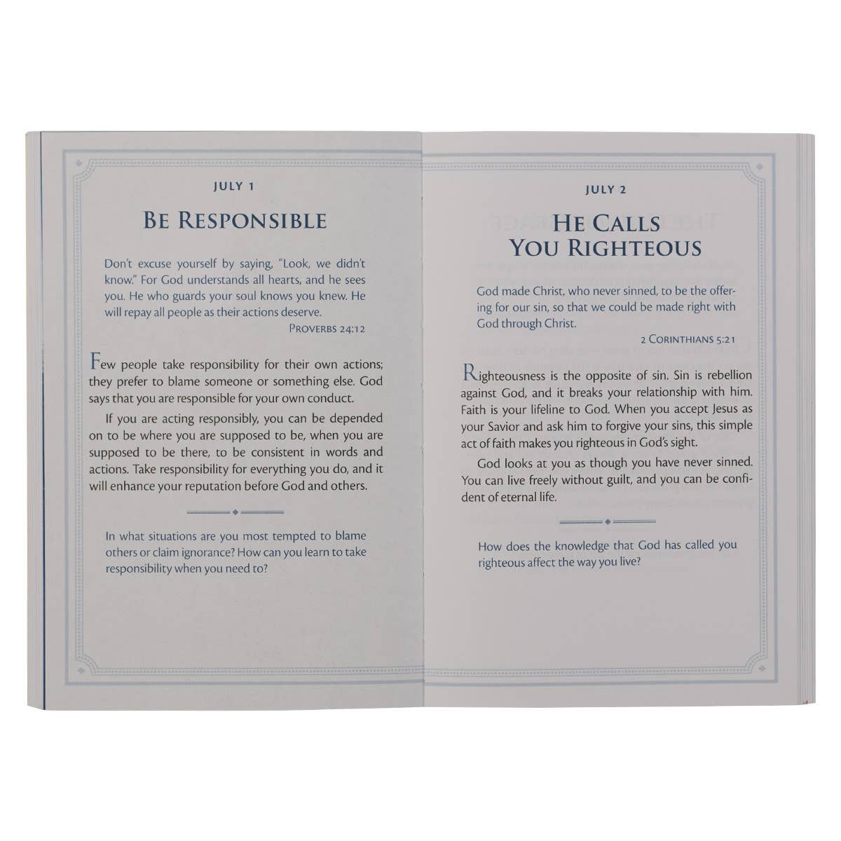 Devotional Be Strong & Steadfast Softcover