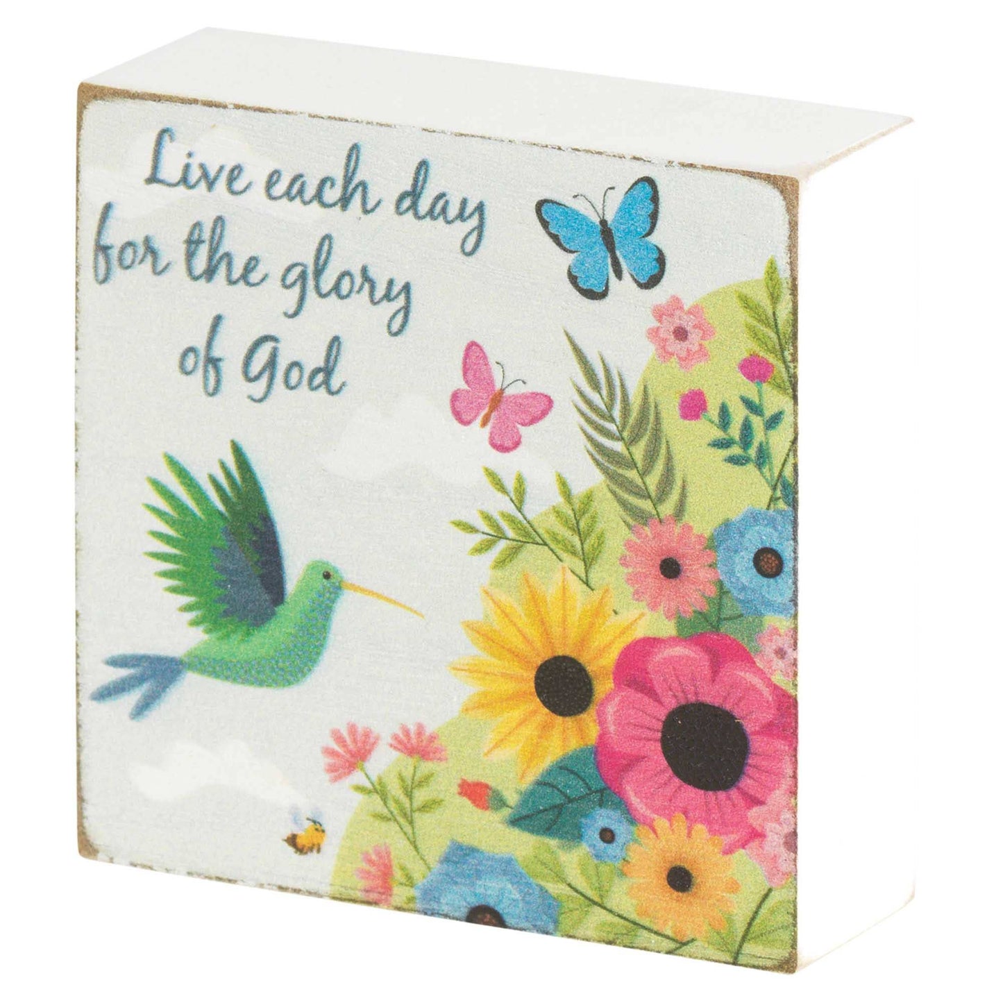 Tabletop Plaque Live Each Day For The 3h