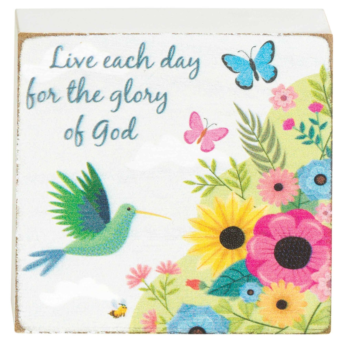 Tabletop Plaque Live Each Day For The 3h