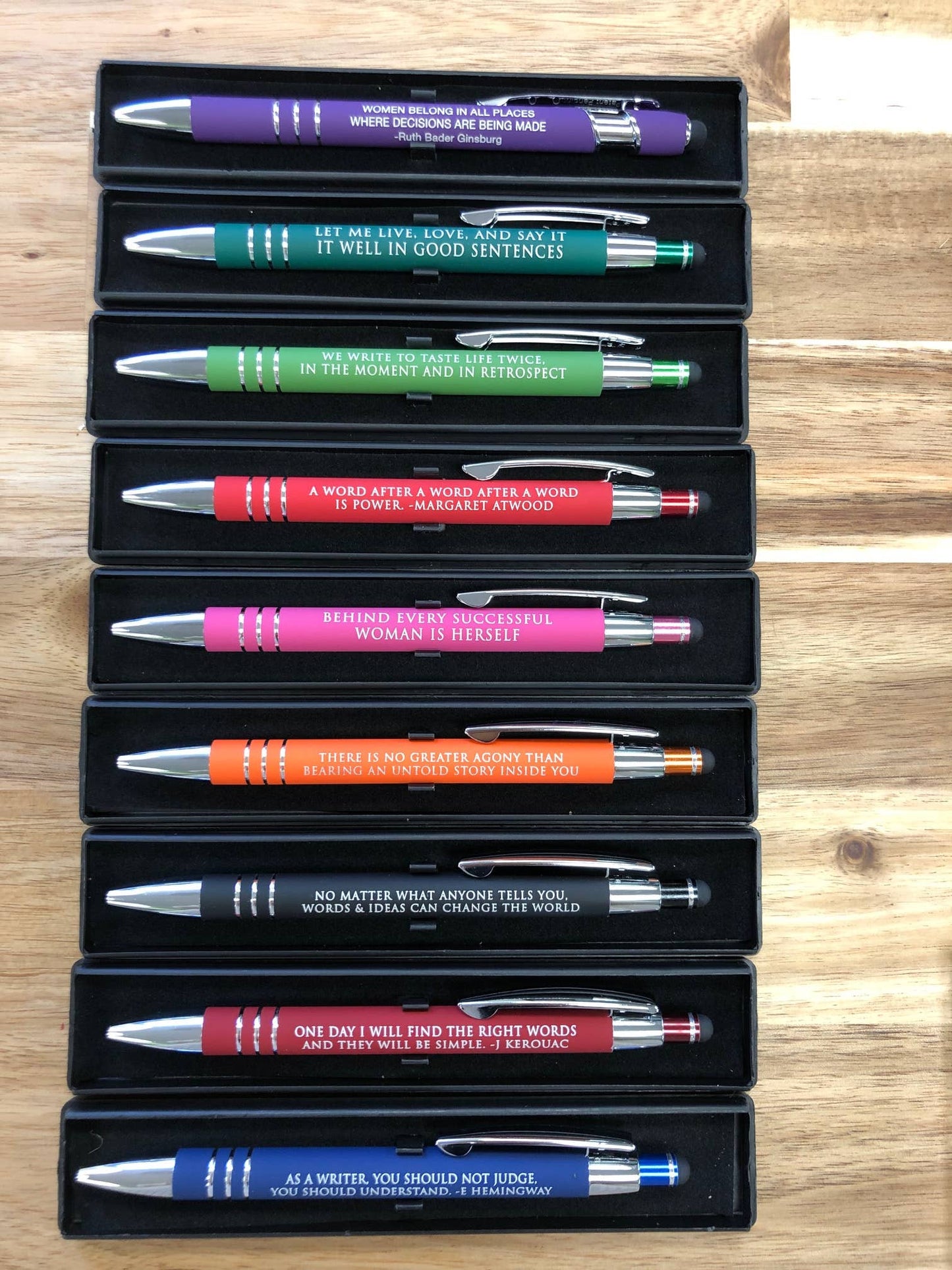 Words and Ideas Aspiring Writer Black Stylus Pen