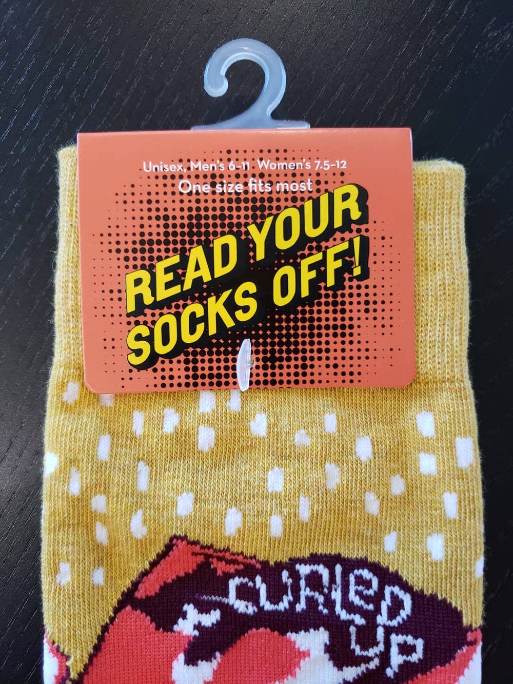 Curled Up With a Good Book Socks (LoveLit Book Theme)