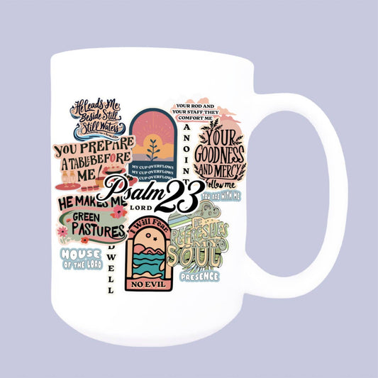 Christian mug, Psalms mug, Encouragement gift, coffee mug