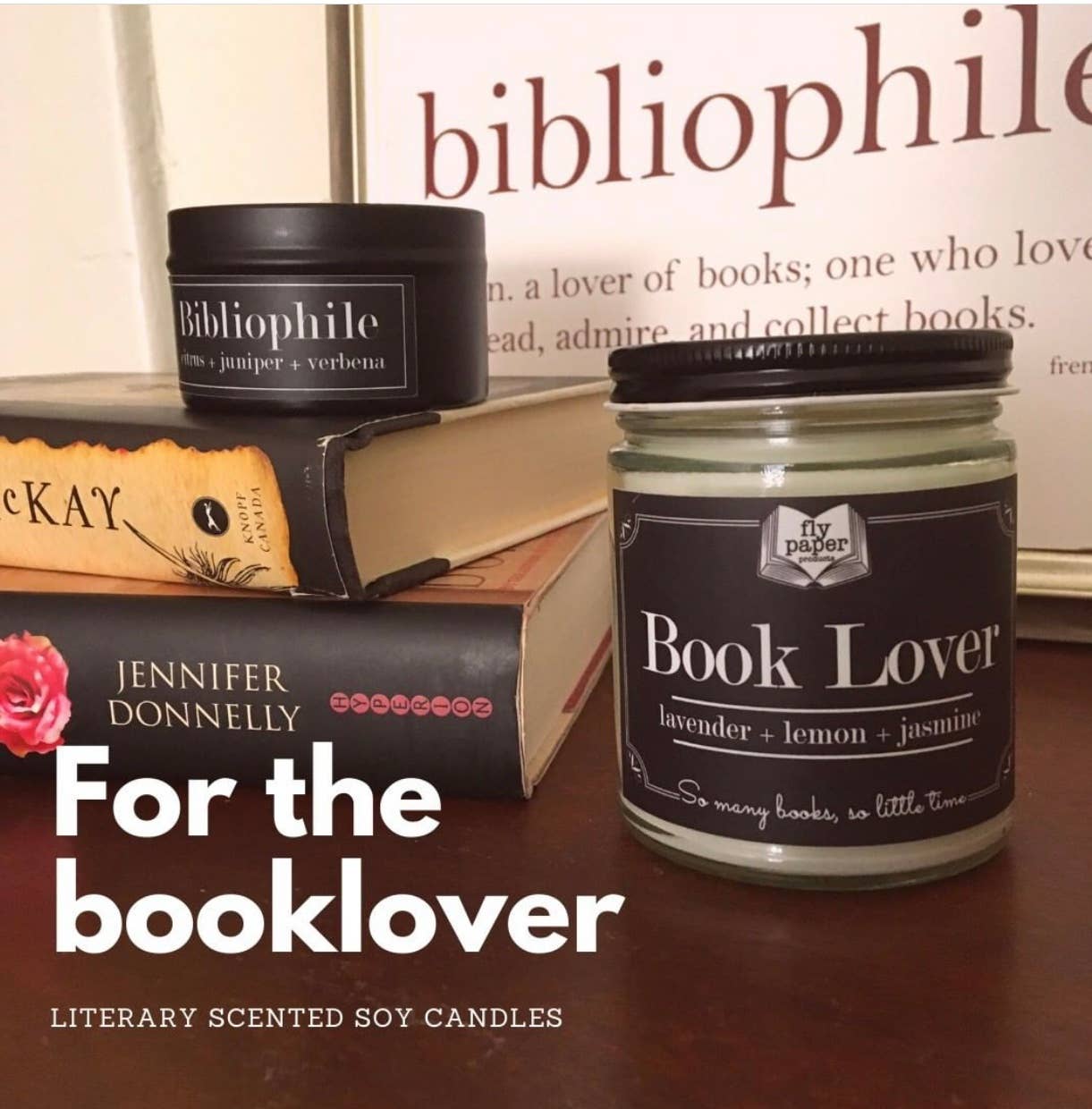 Book Lover 9oz Literary Glass Candle - the G.O.A.T. seller!