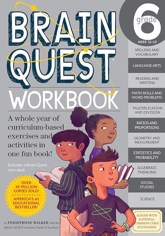 Brain Quest Workbook: Grade 6 cover image