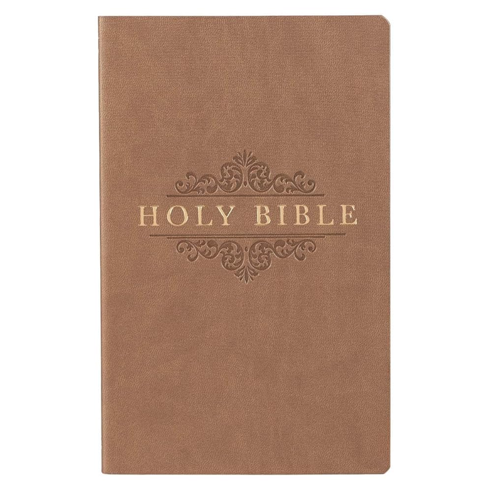 KJV Holy Bible, Gift and Award Bible Faux Leather Softcover, King James Version, Tan (KJV Gift Award Editions) cover image