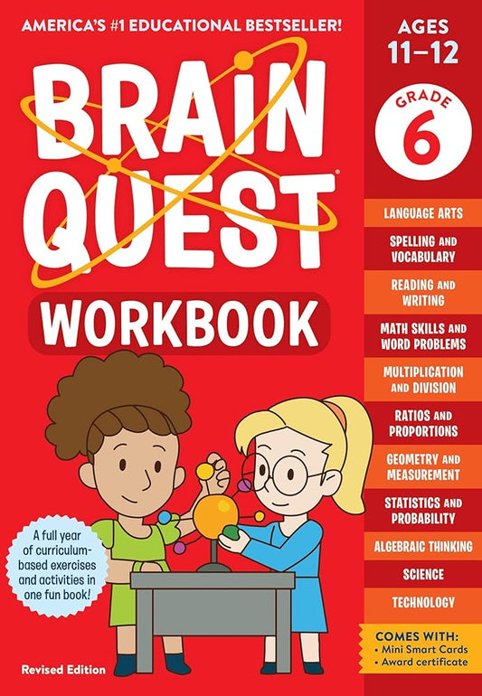 Brain Quest Workbook: 6th Grade Revised Edition (Brain Quest Workbooks) cover image