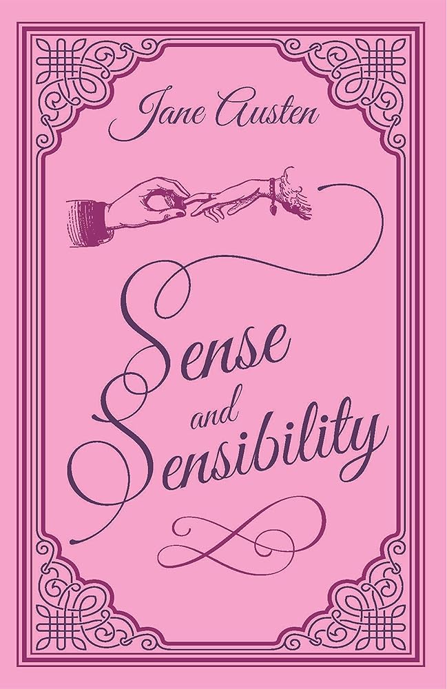 Sense and Sensibility Jane Austen Classic Novel, (Nineteenth Century Love Story, Required Literature), Ribbon Page Marker, Perfect for Gifting cover image