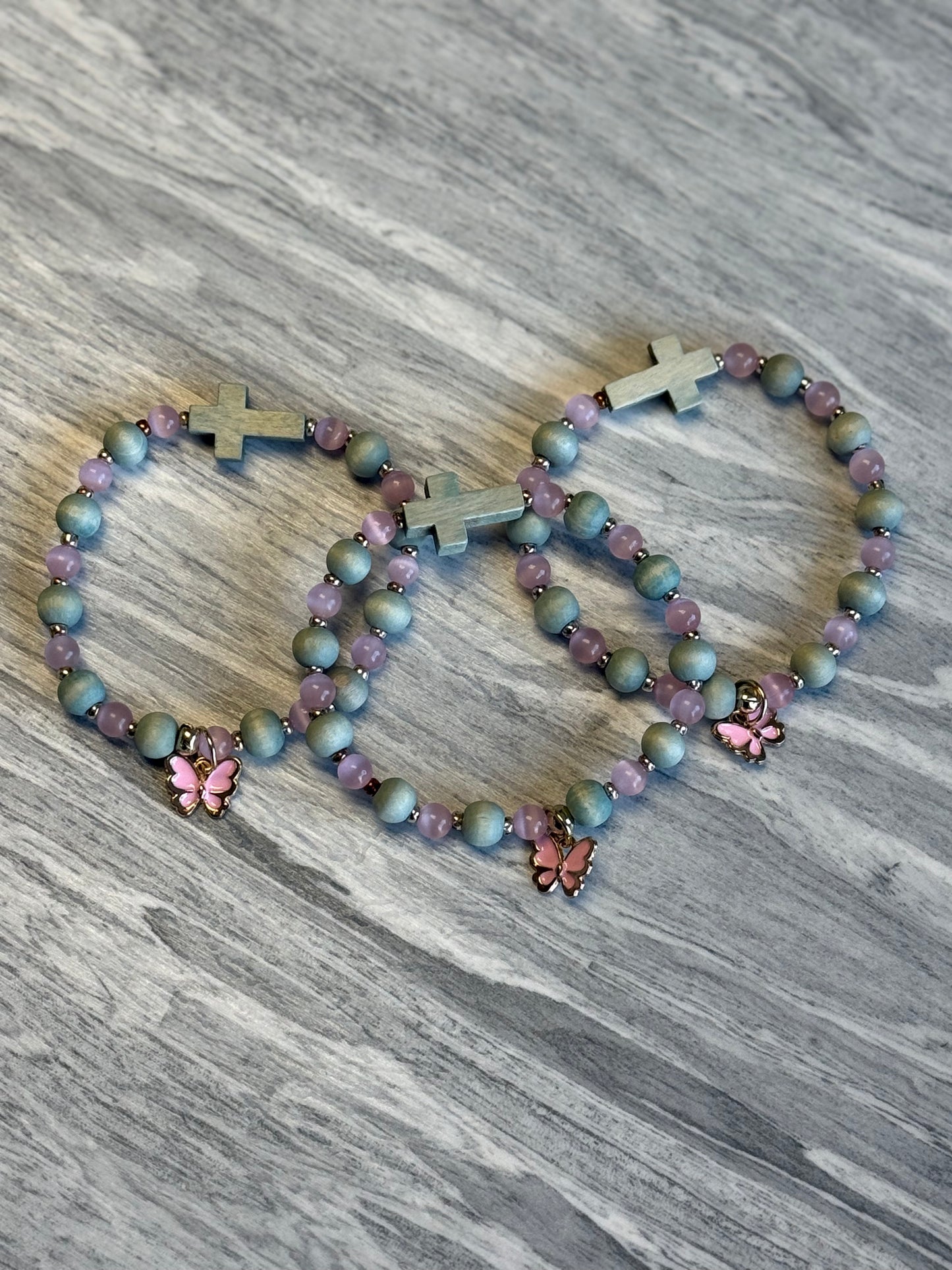 Faith & Transformation Bracelet (Blush & Sage)