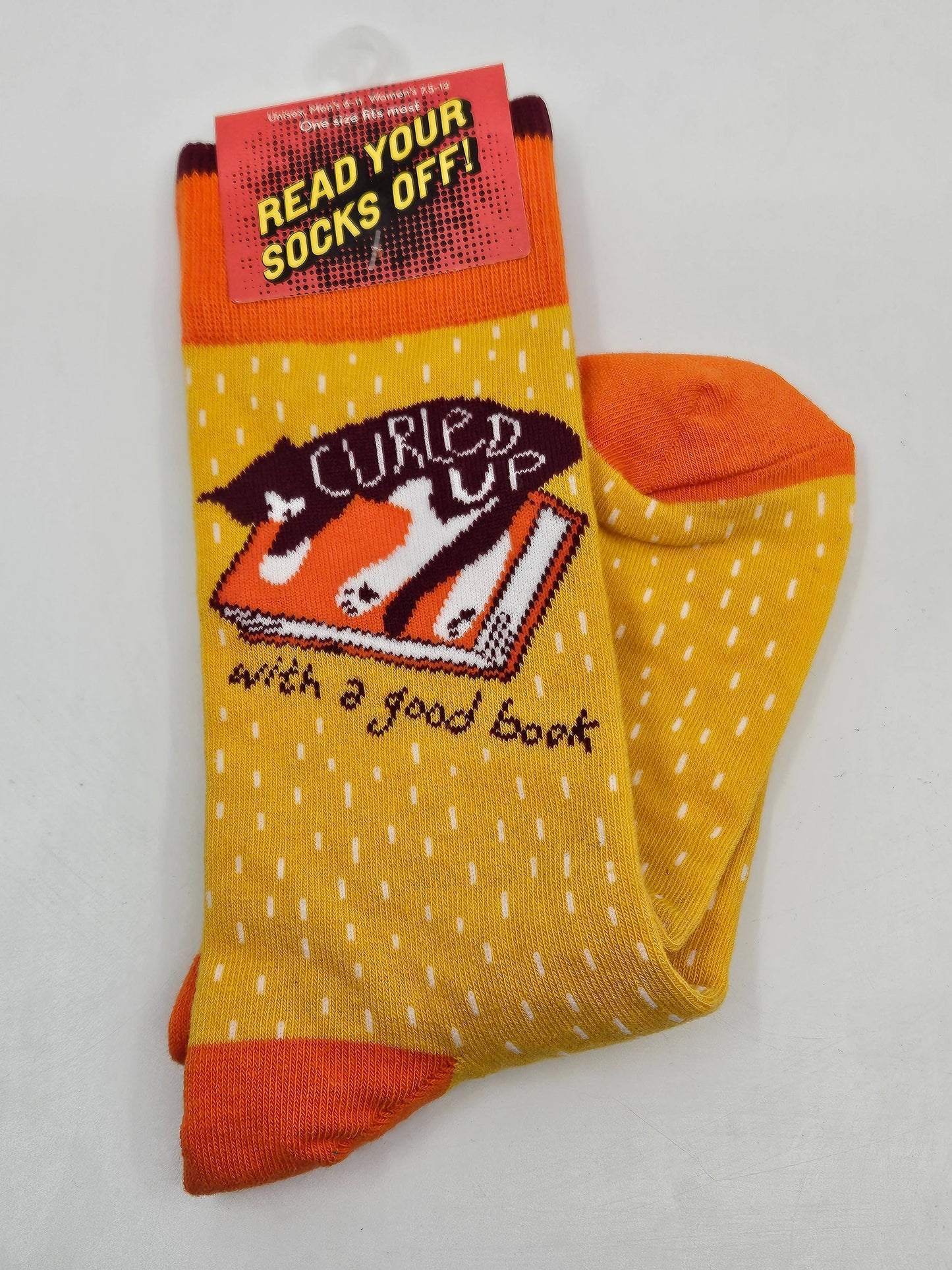 Curled Up With a Good Book Socks (LoveLit Book Theme)