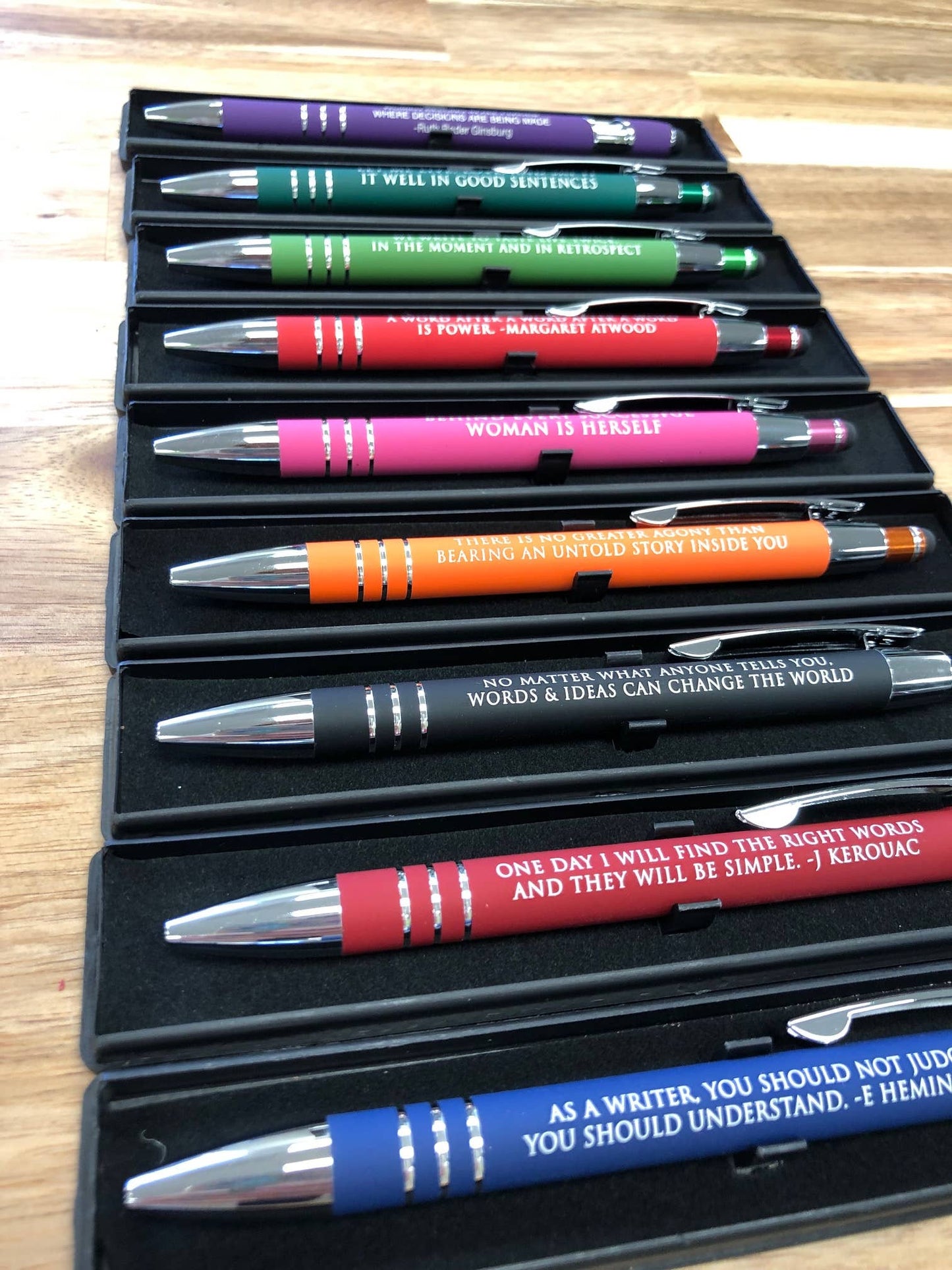 Words and Ideas Aspiring Writer Black Stylus Pen