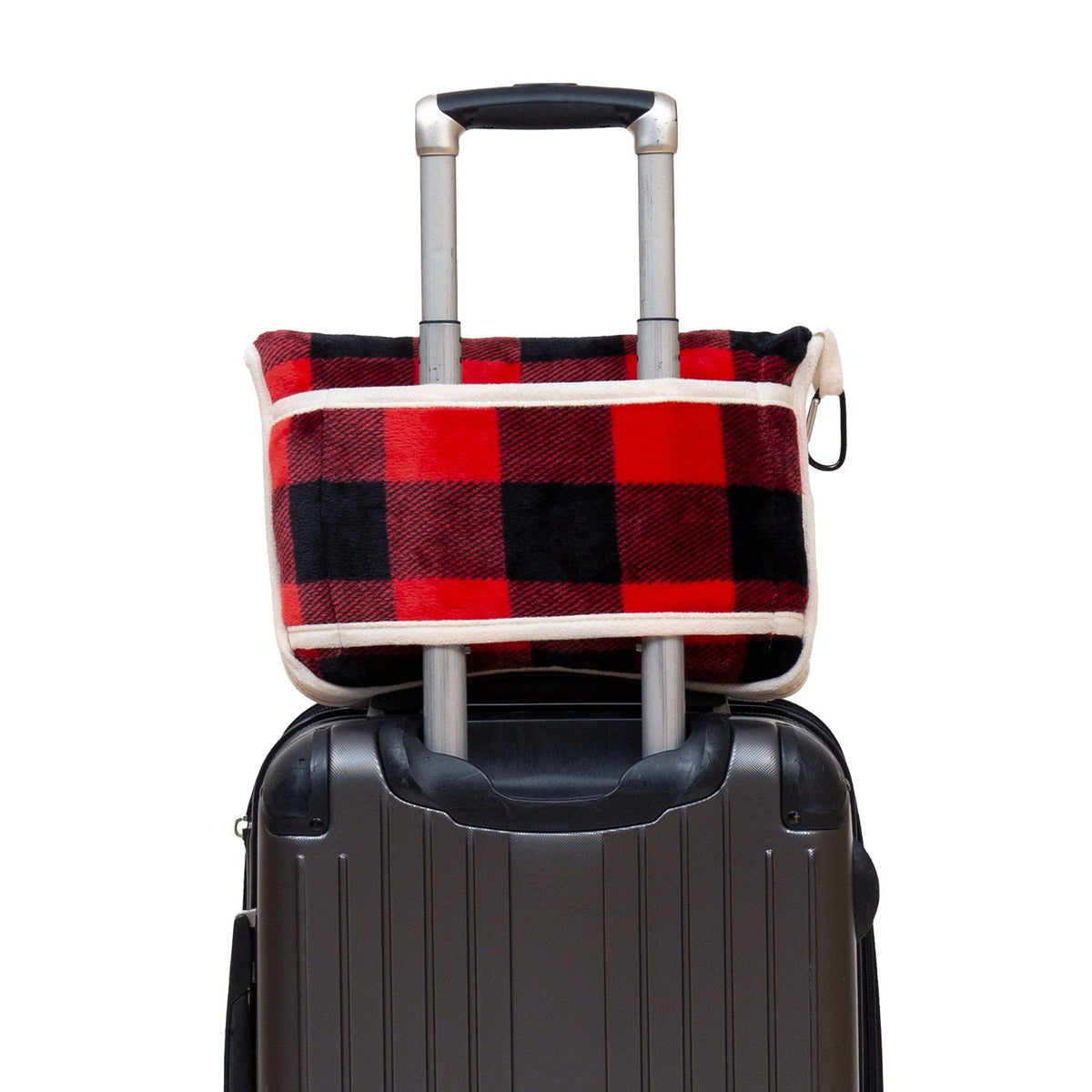 Red Lumberjack Travel Blanket