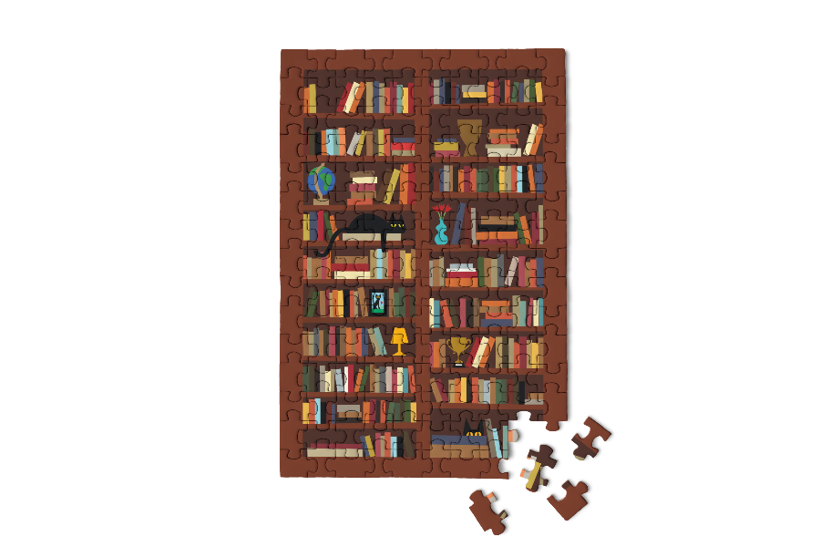 Bookcase Mini jigsaw puzzle teacher appreciation