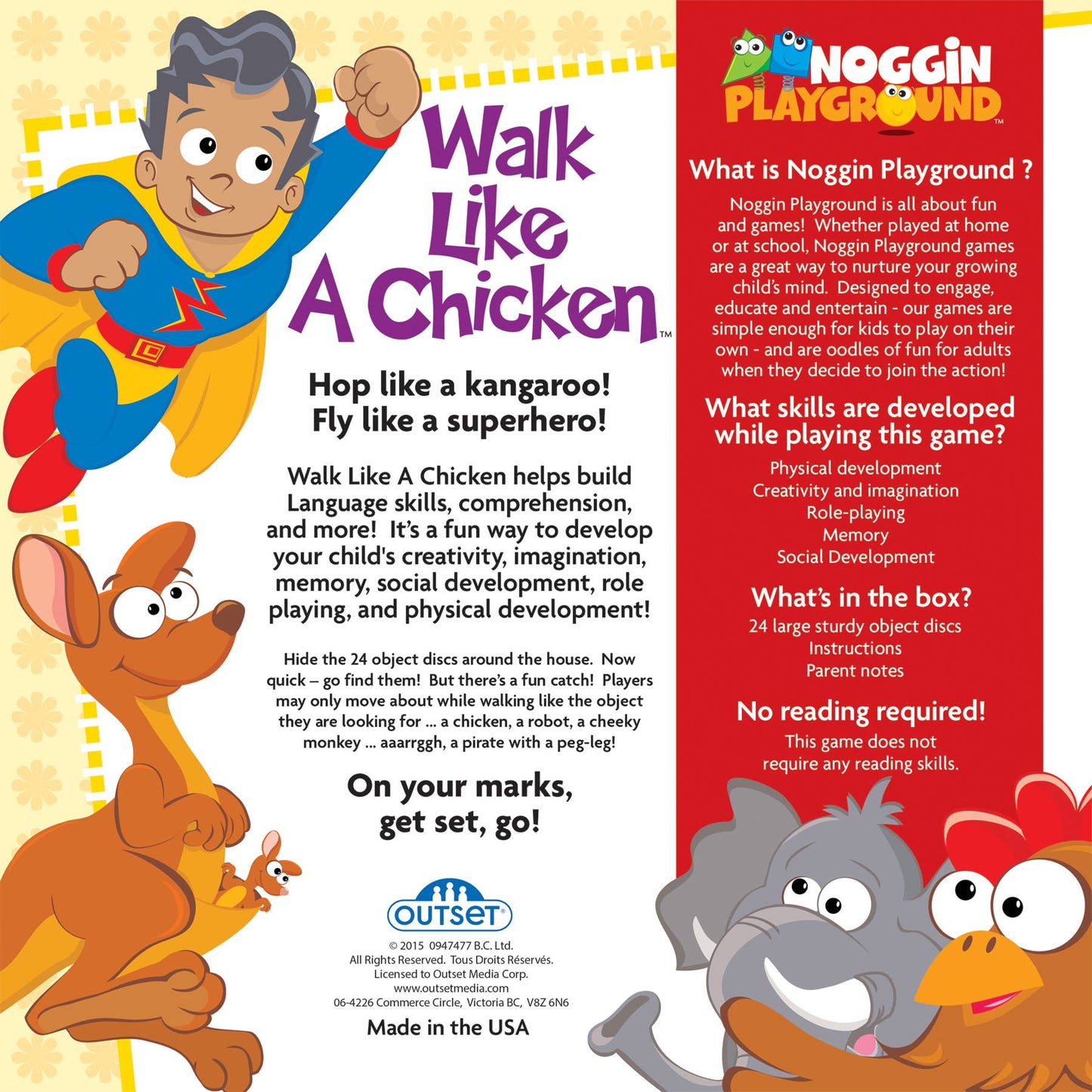 Walk Like A Chicken Game for Ages 3+