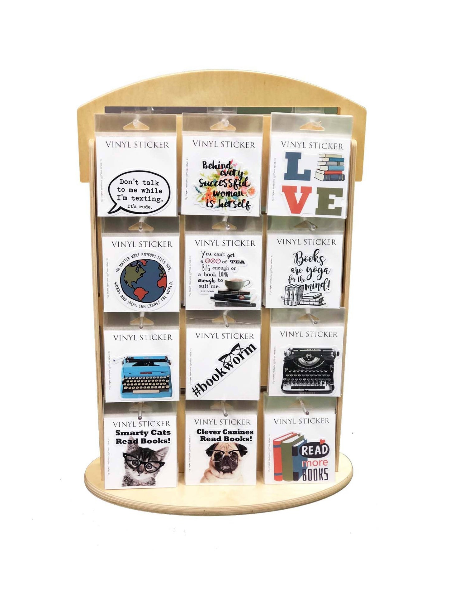Little Monster Reading Books Vinyl Sticker