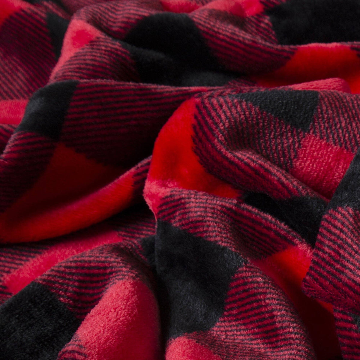 Red Lumberjack Travel Blanket