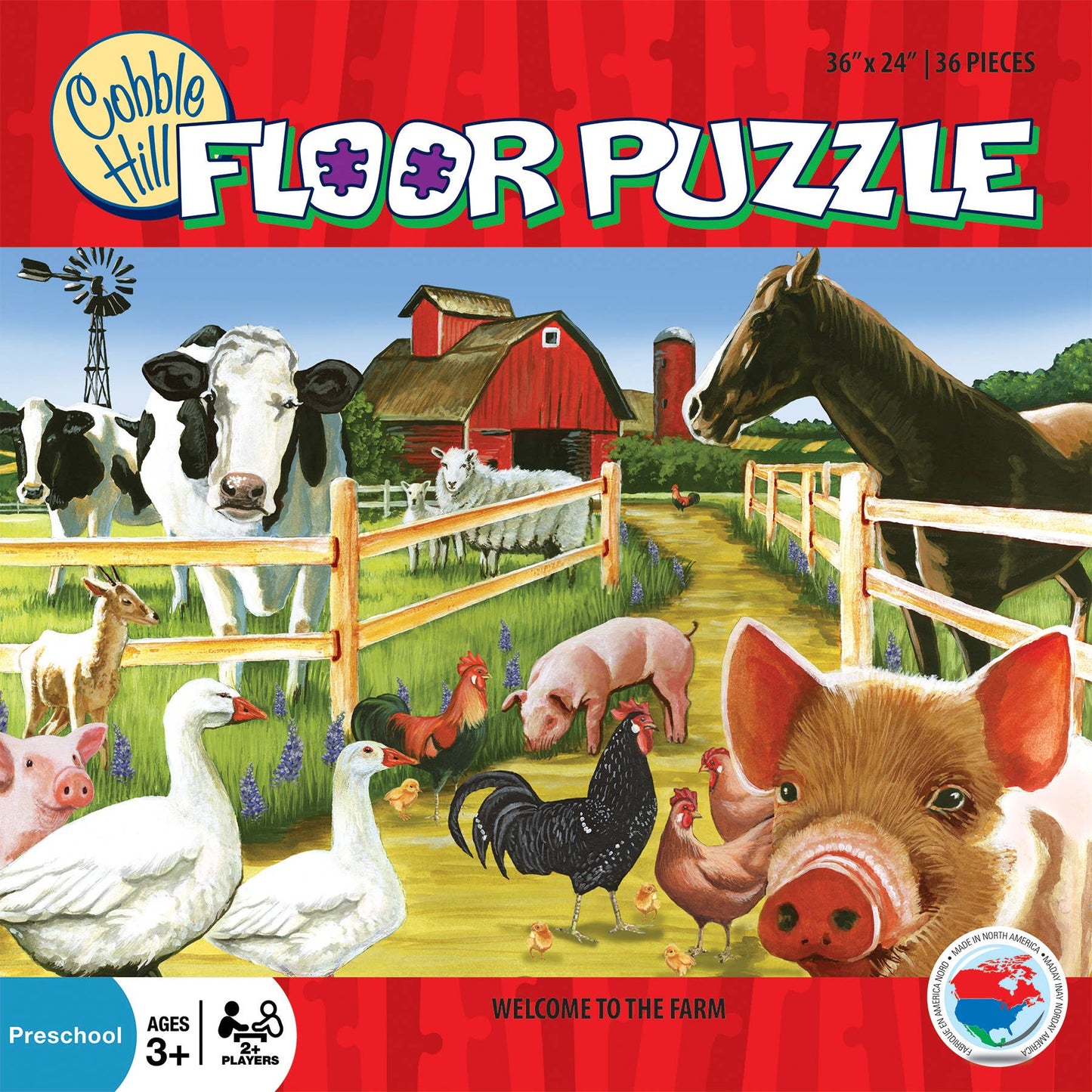 Welcome to the Farm 36pc floor puzzle