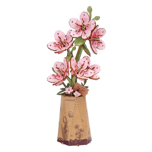 3D Wooden Flower Puzzles: Sakura