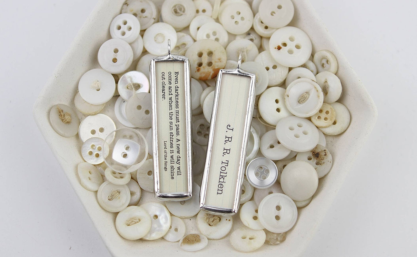 A New Day Lord of the Rings Literary Book Charm Necklace