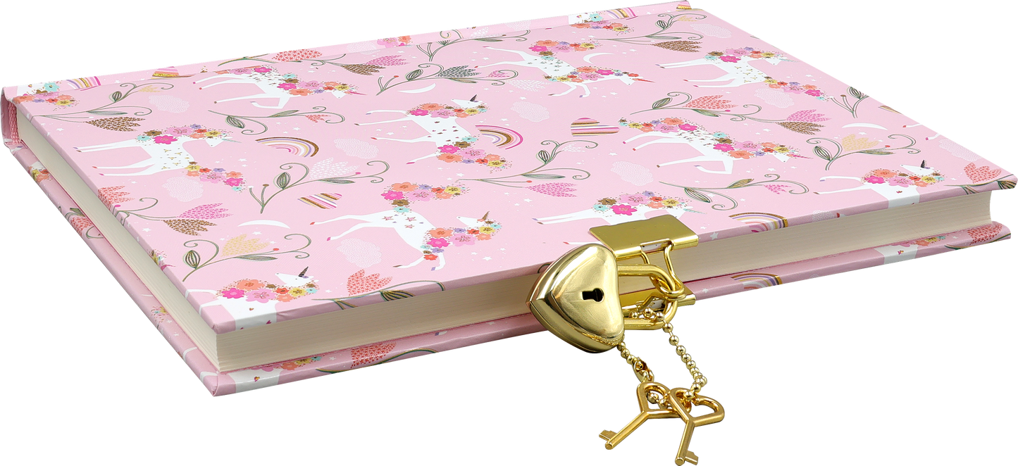 Unicorn Blooms Locking Journal