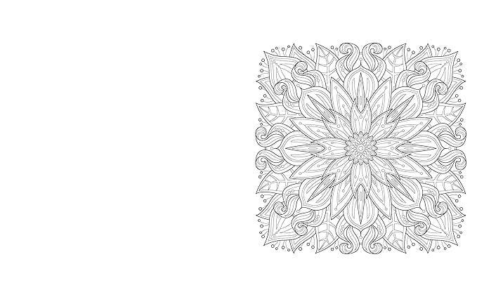 The Mandala Flowers Coloring Book (Sirius Creative Coloring)
