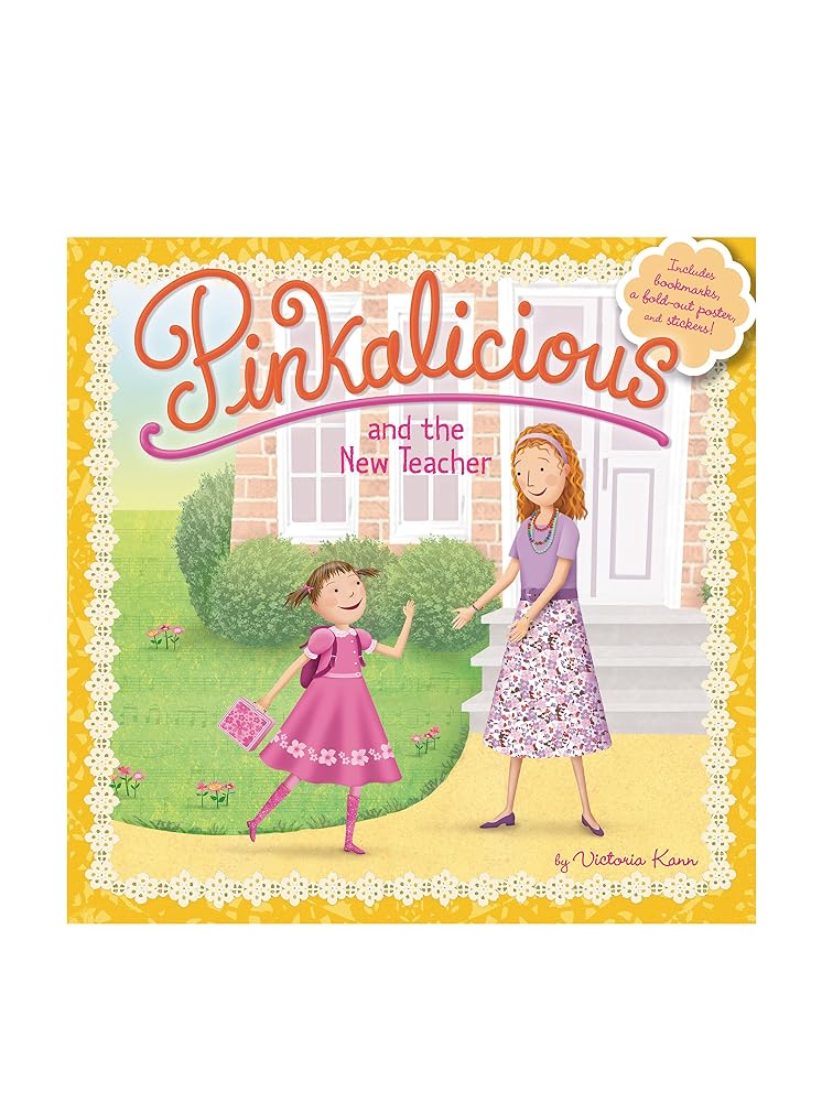 Pinkalicious and the New Teacher: Pinkalicious welcomes new teacher Ms. Penny with a pinkerrific classroom makeover―a first-day-of-school story for ages 4-8, with poster and stickers cover image