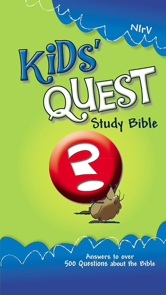 NIrV, Kids' Quest Study Bible, Hardcover: Real Questions, Real Answers (New International Readers Version) cover image