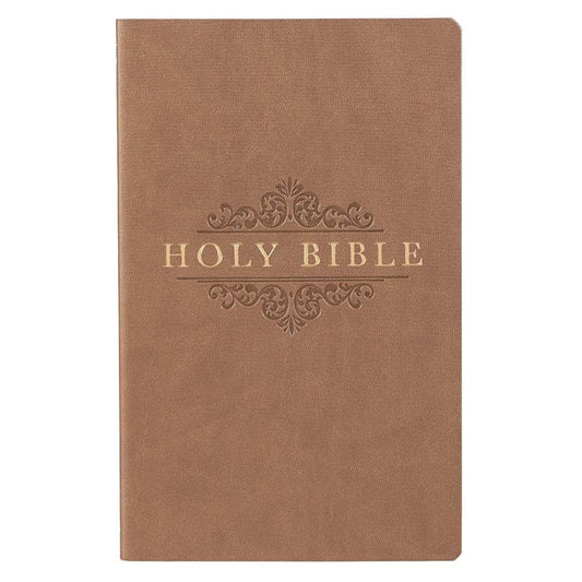 KJV Holy Bible, Gift and Award Bible Faux Leather Softcover, King James Version, Tan (KJV Gift Award Editions) cover image