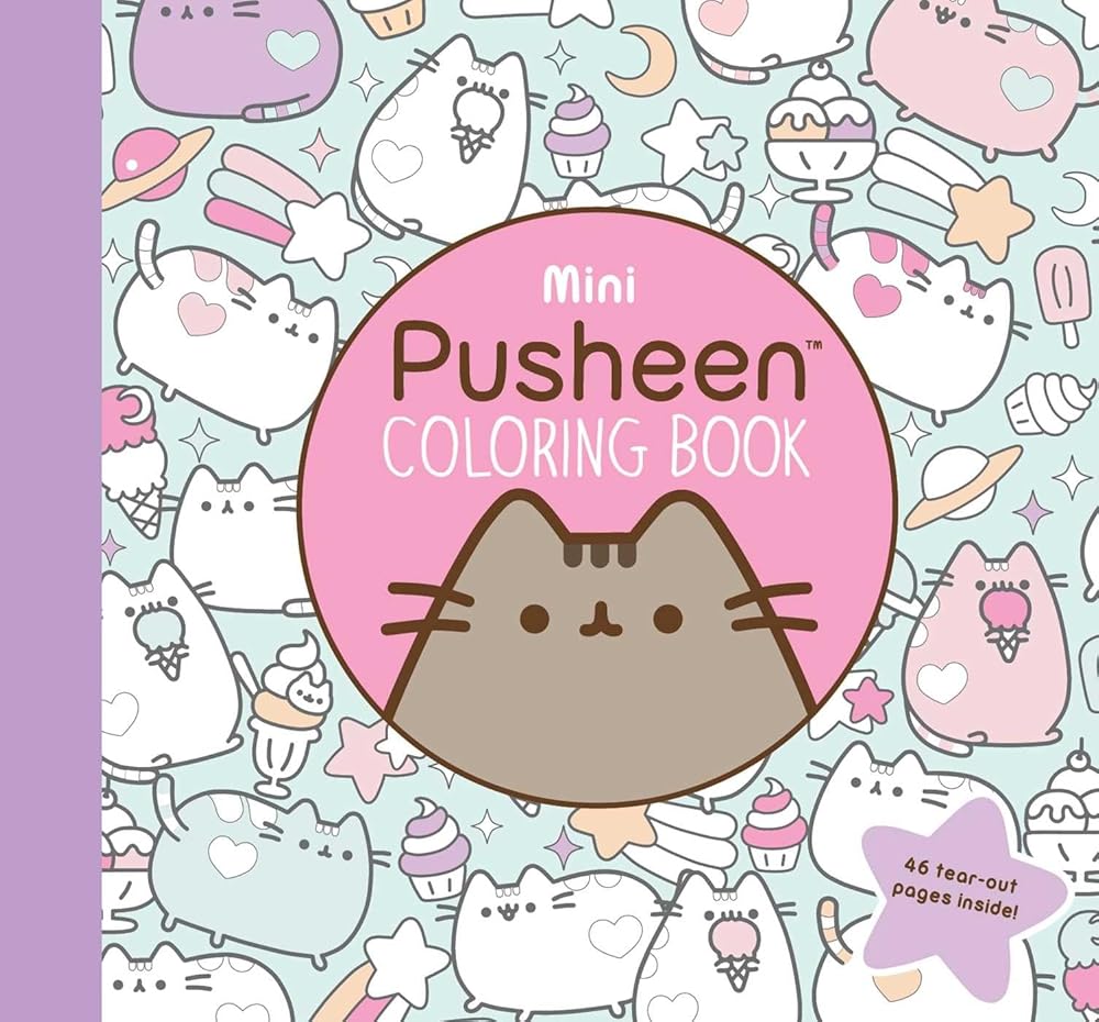 Mini Pusheen Coloring Book (A Pusheen Book) cover image