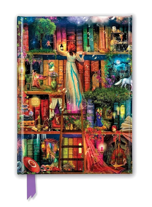 Aimee Stewart: Treasure Hunt Bookshelves (Foiled Journal) (Flame Tree Notebooks) cover image