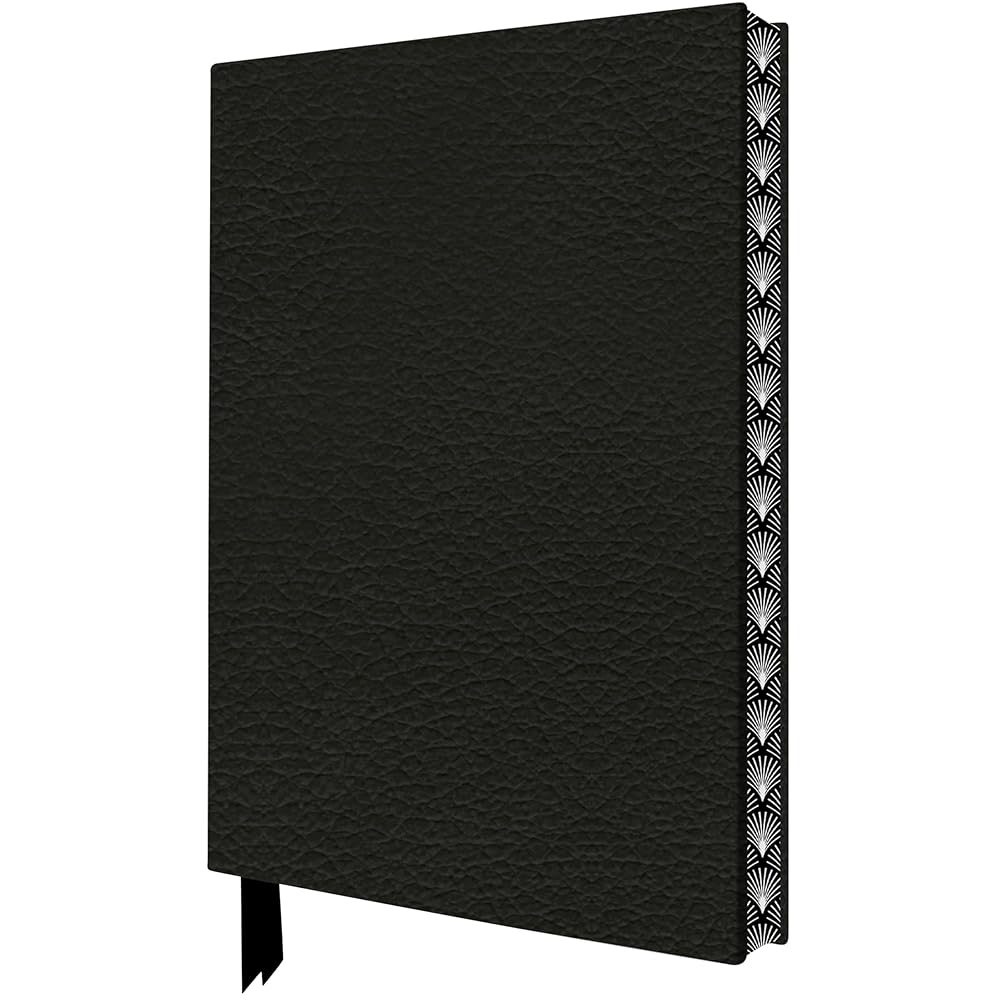 Ebony Black Artisan Pocket Journal (Flame Tree Journals) cover image