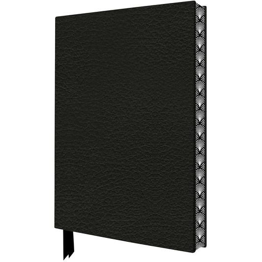 Ebony Black Artisan Pocket Journal (Flame Tree Journals) cover image