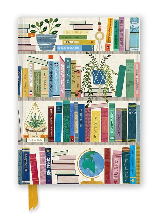 Georgia Breeze: Bookshelves (Foiled Journal) (Flame Tree Notebooks) cover image