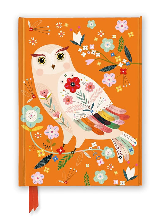 Bee Brown: Folk Owl (Foiled Journal) (Flame Tree Notebooks) cover image