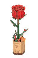 Red Rose - Wooden Bloom Craft