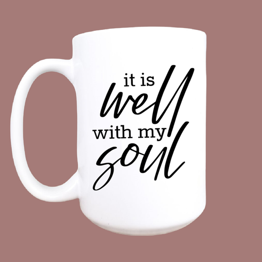 It is well mug, Christian mug, Christian gift, It is well