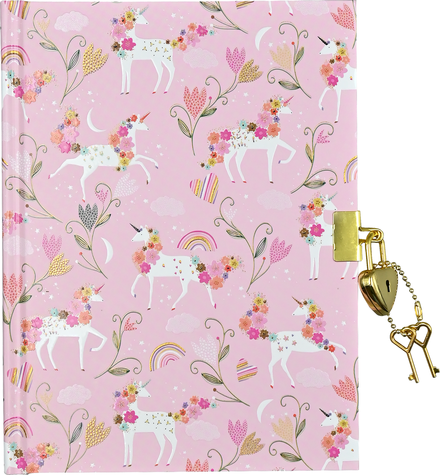 Unicorn Blooms Locking Journal