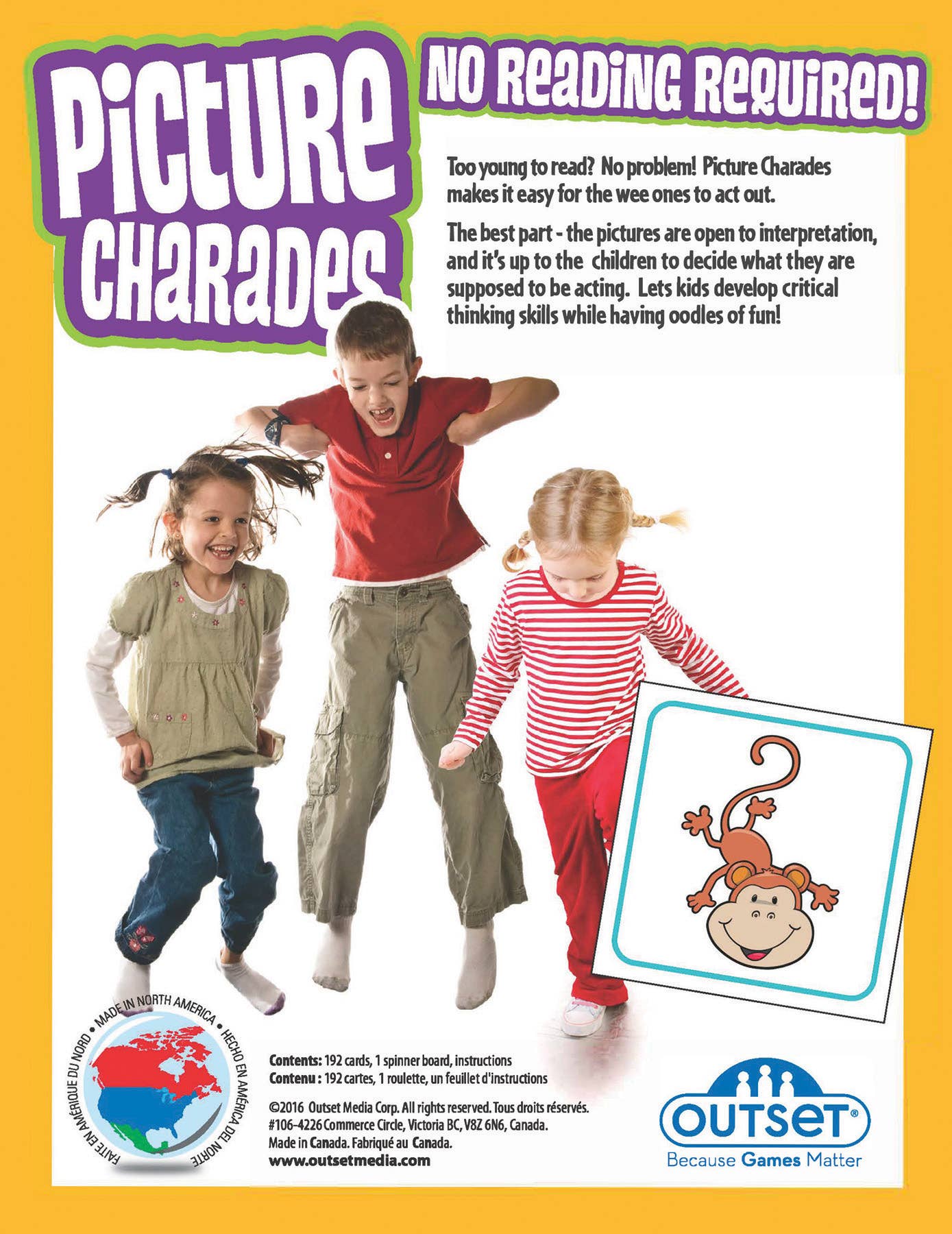 Picture Charades Game for Ages 4+